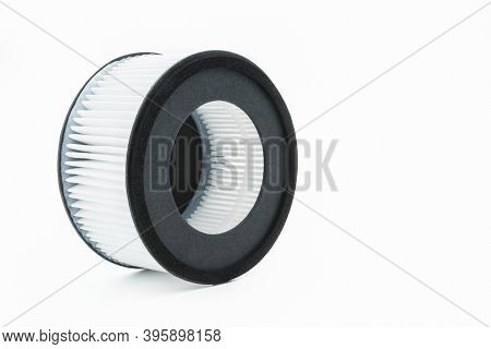 Close-up View Of The Hepa Filter Isolated On The White Background.