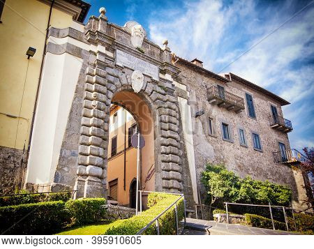 Porta Del Borgo Leading To The Historic Center Of Montefiascone (italy)