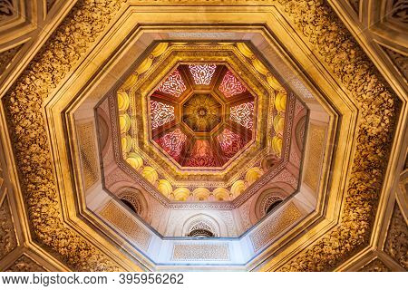 Sintra, Portugal - June 27, 2014: Monserrate Palace Or Palacio De Monserrate Is Located In Sintra To