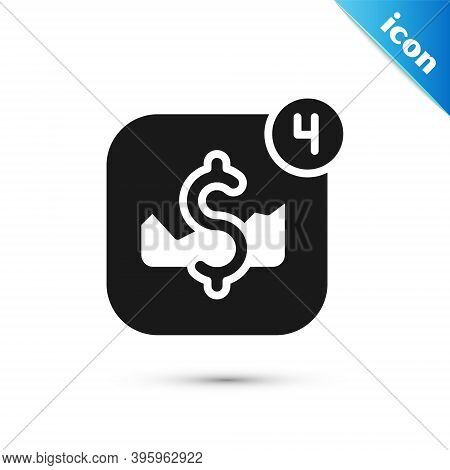 Grey Mobile Stock Trading Concept Icon Isolated On White Background. Online Trading, Stock Market An