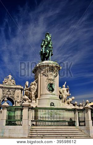 Statue von KÃ¶nig JosÃ© i, von Machado de Castro