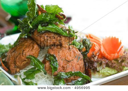Thai Food: Tod mand Pla