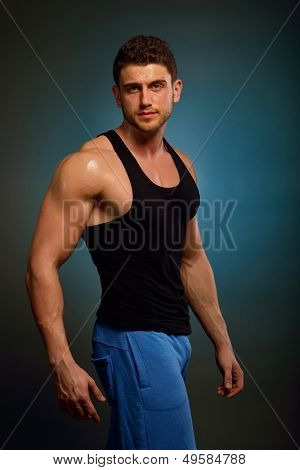 sportliche junge Mann portrait