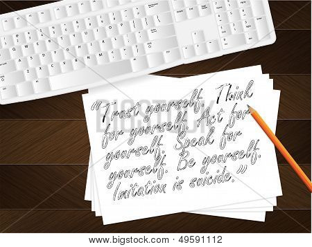 Paper Message.