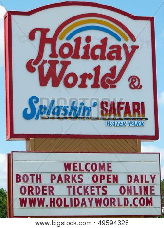 Holiday World & Splashin' Safari Sign