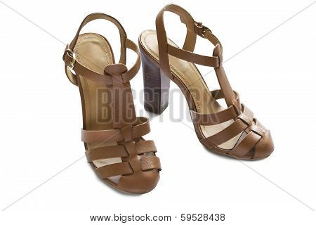 Brown Slingbacks