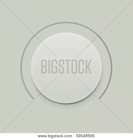 Flat Minimalistic Dial knob  