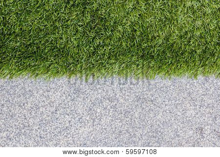 Green Grass And The Other Half Is Granite.
