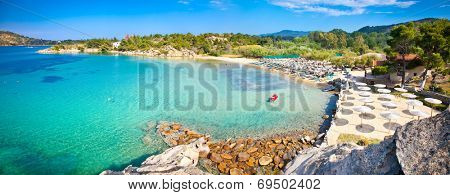 Beautiful Talgo beach on the east coast of Sithonia peninsula, Halkidiki, Greece.