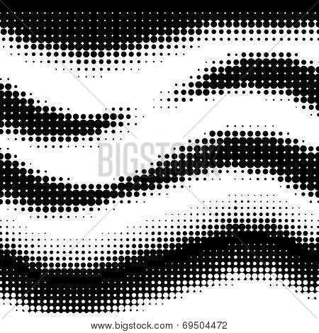 abstract  black halftone design elements