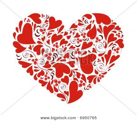 conception décorative coeur