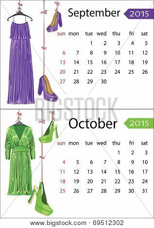 European Fashion Calendar  2015 Year