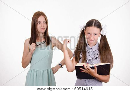 Student And Teacher Are Angry At Each Other