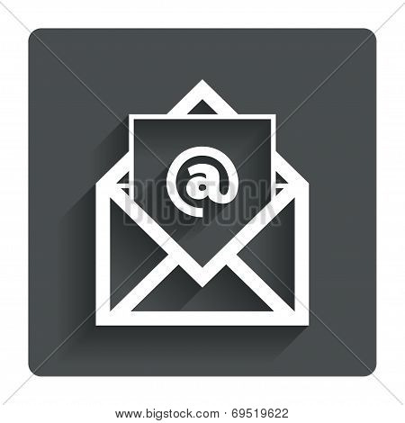 Mail icon. Envelope symbol. Message sign.