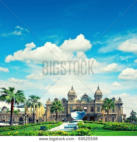 Grand Casino In Monte Carlo, Landmark Of Monaco. French Riviera