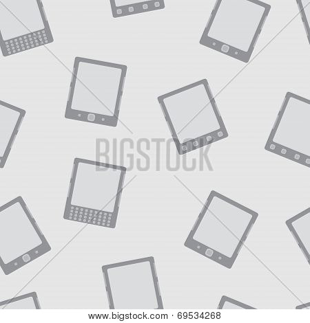 E-book Reader Minimal Vector Seamless Pattern