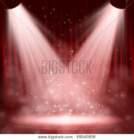 spotlight effect scene background