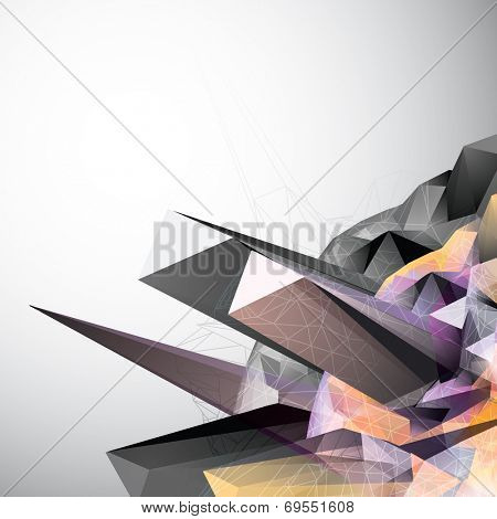 Abstract Low Poly Background