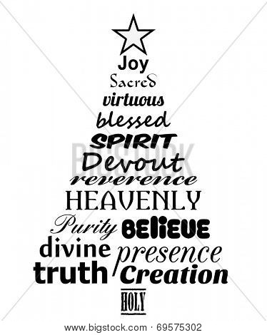 Pious Christmas tree 