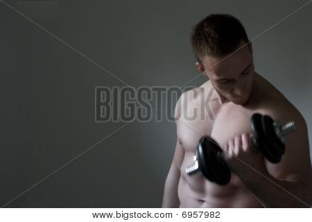 muskulös Kerl Training