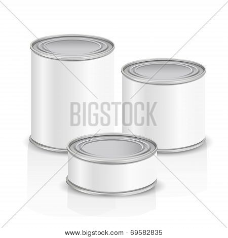 Metal Cans With Blank Label