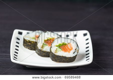 Close Up Of Sushi, Japanese Seafood