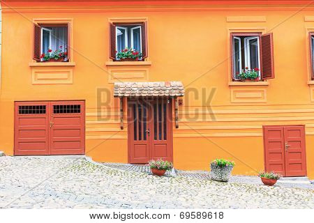 Facade Of A Historic Building