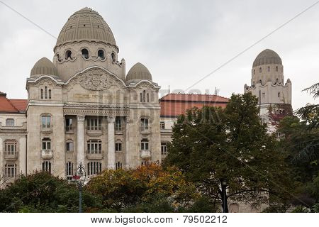 Facade Of Hotel Gellert Budapest
