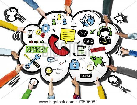 Support Help Solution Care Cooperation Assistance Togetherness Concept