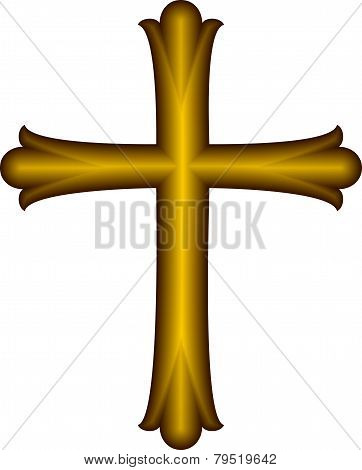 Golden Christian Cross