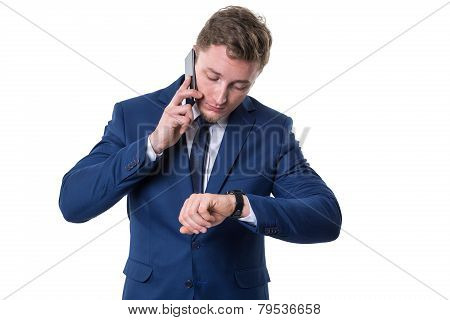 Busy businessman