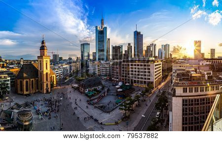 Aerial View Of Frankfurt