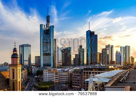 Aerial View Of Frankfurt