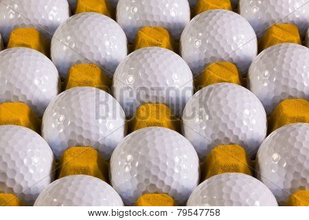 Golf Balls In Box For Eggs