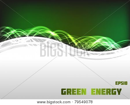 Green colored energy frame. Fully vector, enjoy!