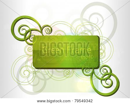 Green frame for your design. Fully vector, enjoy!