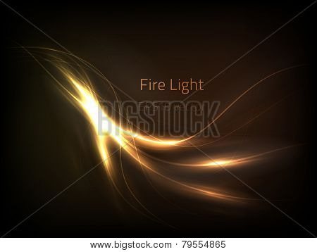 EPS10 vector fire light