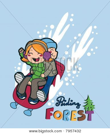 Ridning skog