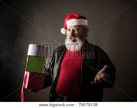 Grumpy Santa Claus