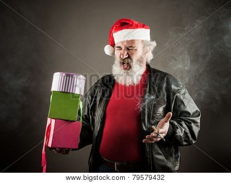 Grumpy Santa Claus