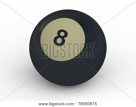 Billiard Ball #8