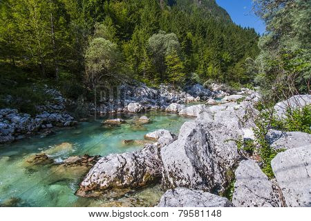 Soca/Isonzo river, Slovenia