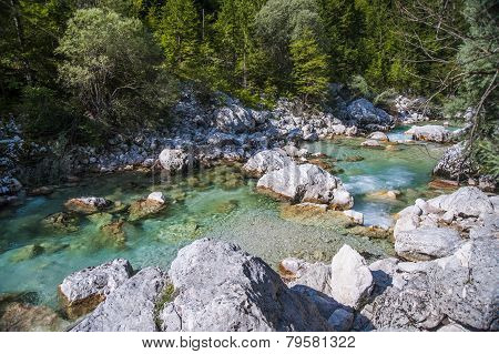 Soca/Isonzo river, Slovenia