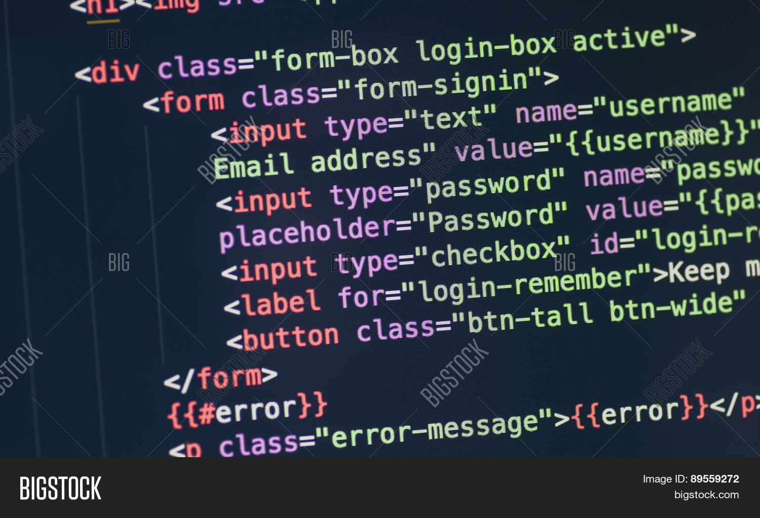 Html Code On Computer Image & Photo (Free Trial) | Bigstock