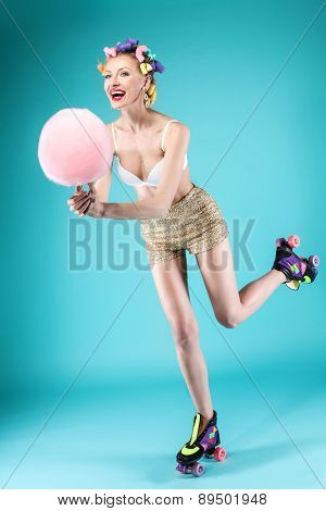 Happy Smiling Girl Posing.
