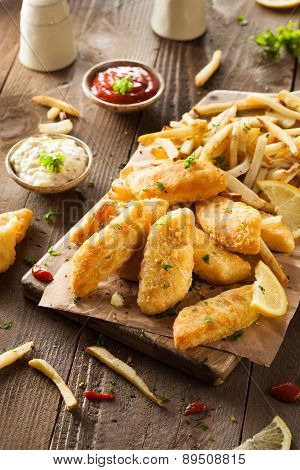 Crispy Fish And Chips