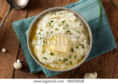 Homemade Organic Mashed Cauliflower