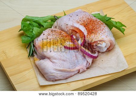 Raw Chicken Thights