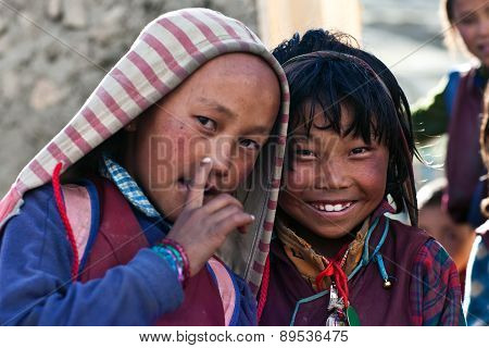 Tibetan Children, Nepal