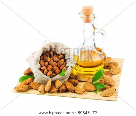 Almonds In The Sack And Almond Oil